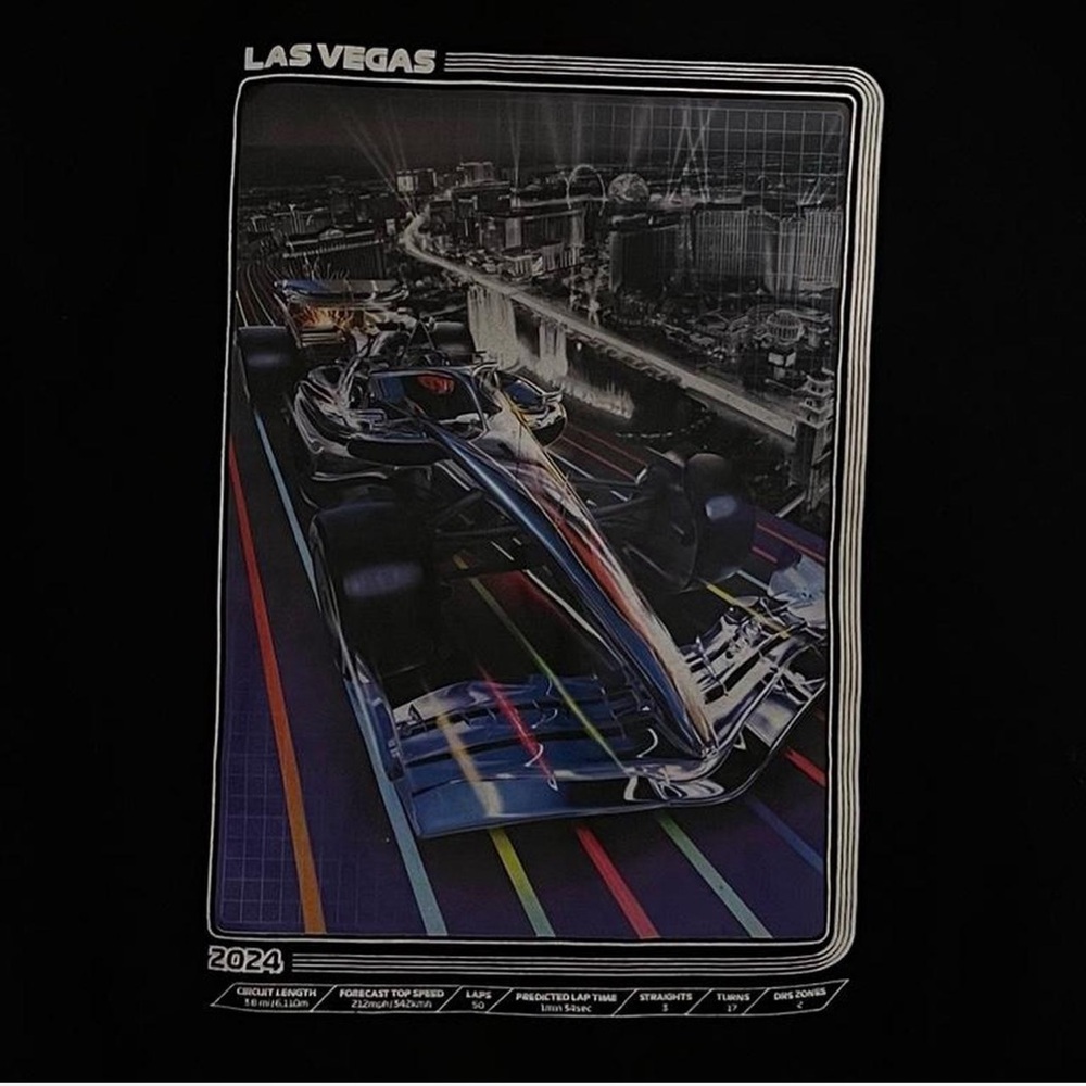Black Formula 1 Las Vegas Grand Prix 2021 Hoodie - Picture 3 of 4